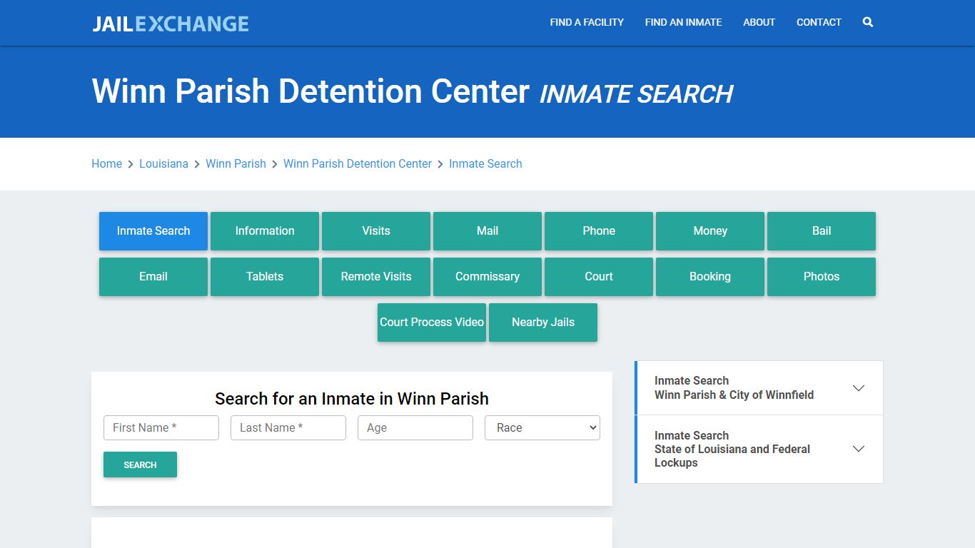 Winn Parish Detention Center Inmate Search - Jail Exchange