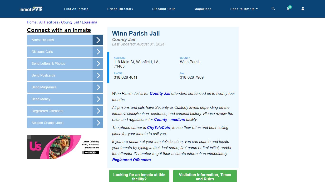 Winn Parish Jail - Inmate Locator